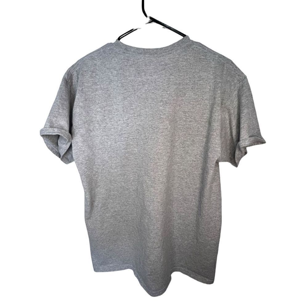Gildan Grey Funny Ohio Cow Tipping Graphic Short Sleeve T-Shirt - Picture 4 of 4